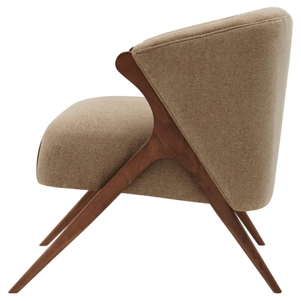 Florence Fabric Accent Chair Brown Legs - Havana Cream - view 6