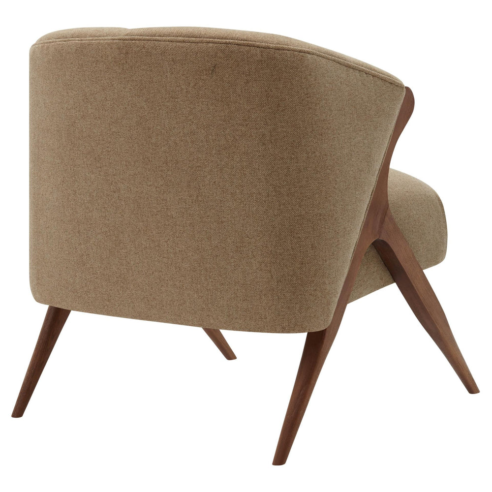 Florence Fabric Accent Chair Brown Legs - Havana Cream - view 8