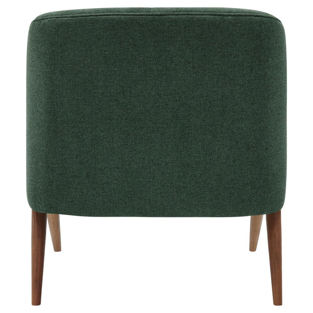 Florence Fabric Accent Chair Brown Legs - Havana Green - view 7