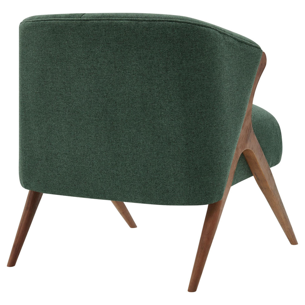 Florence Fabric Accent Chair Brown Legs - Havana Green - view 8