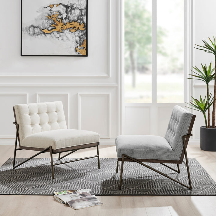 Marlow Fabric Accent Chair - Cardiff Cream - view 3