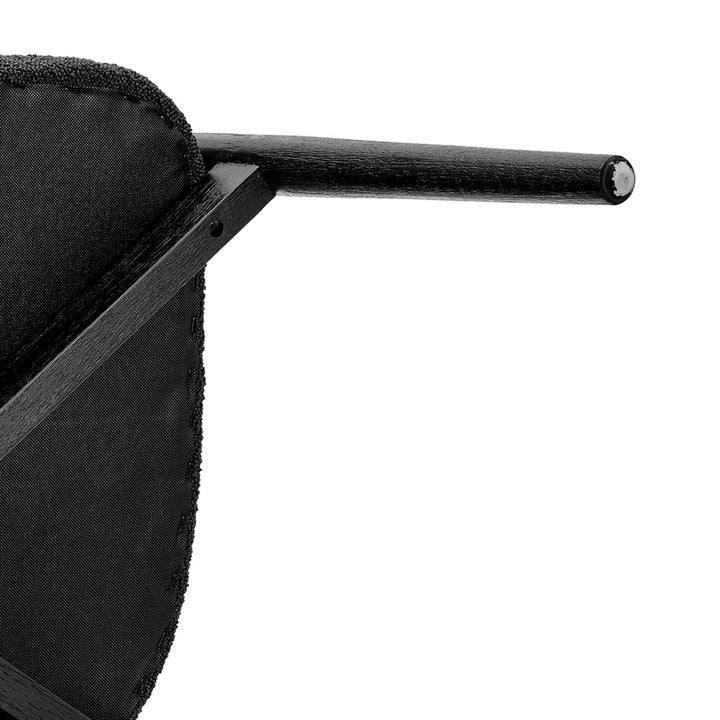 Keanu Boucle Dining Arm Chair Black Legs - Boucle Black - view 12