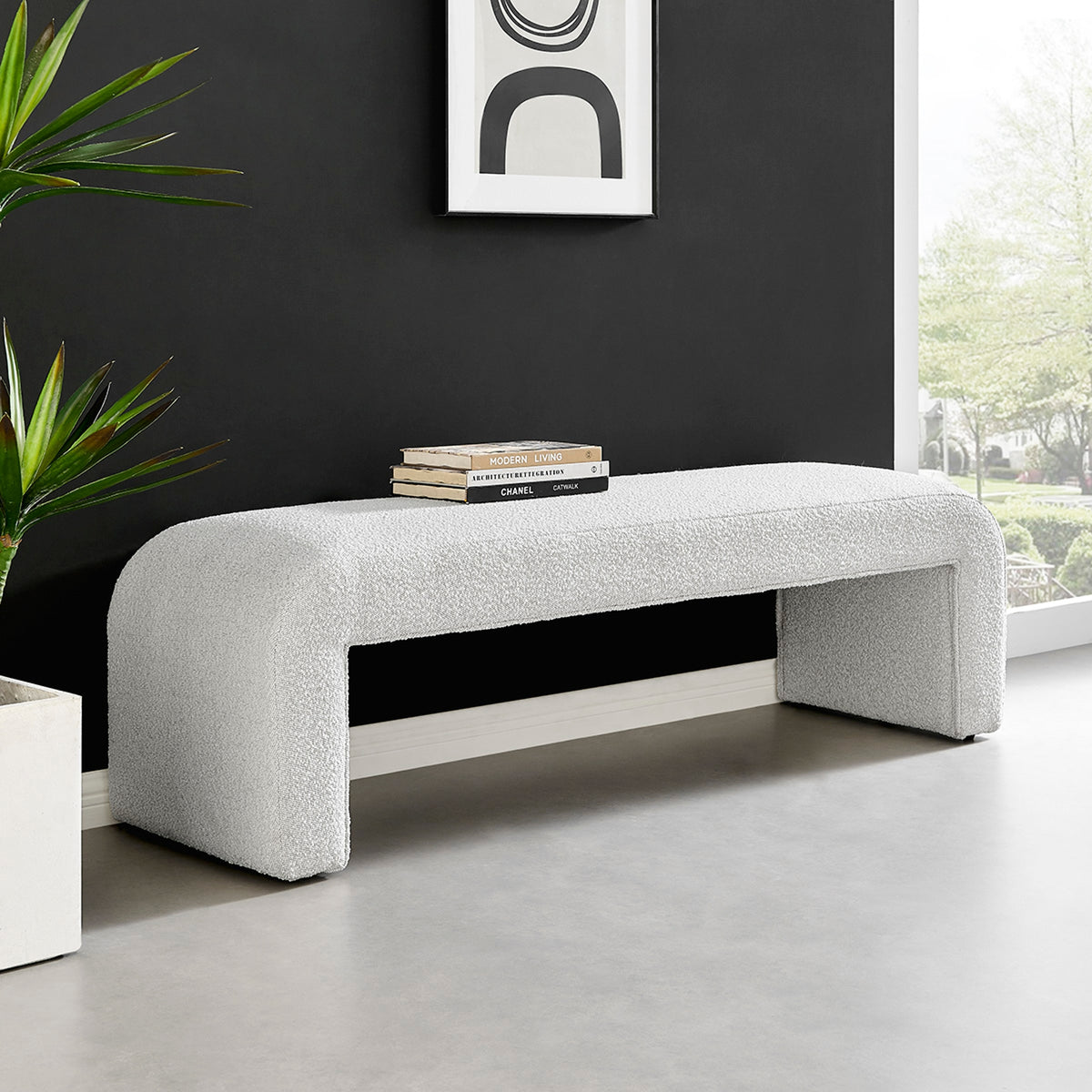 Vioreen Boucle Bench - Boucle Beige - view 2