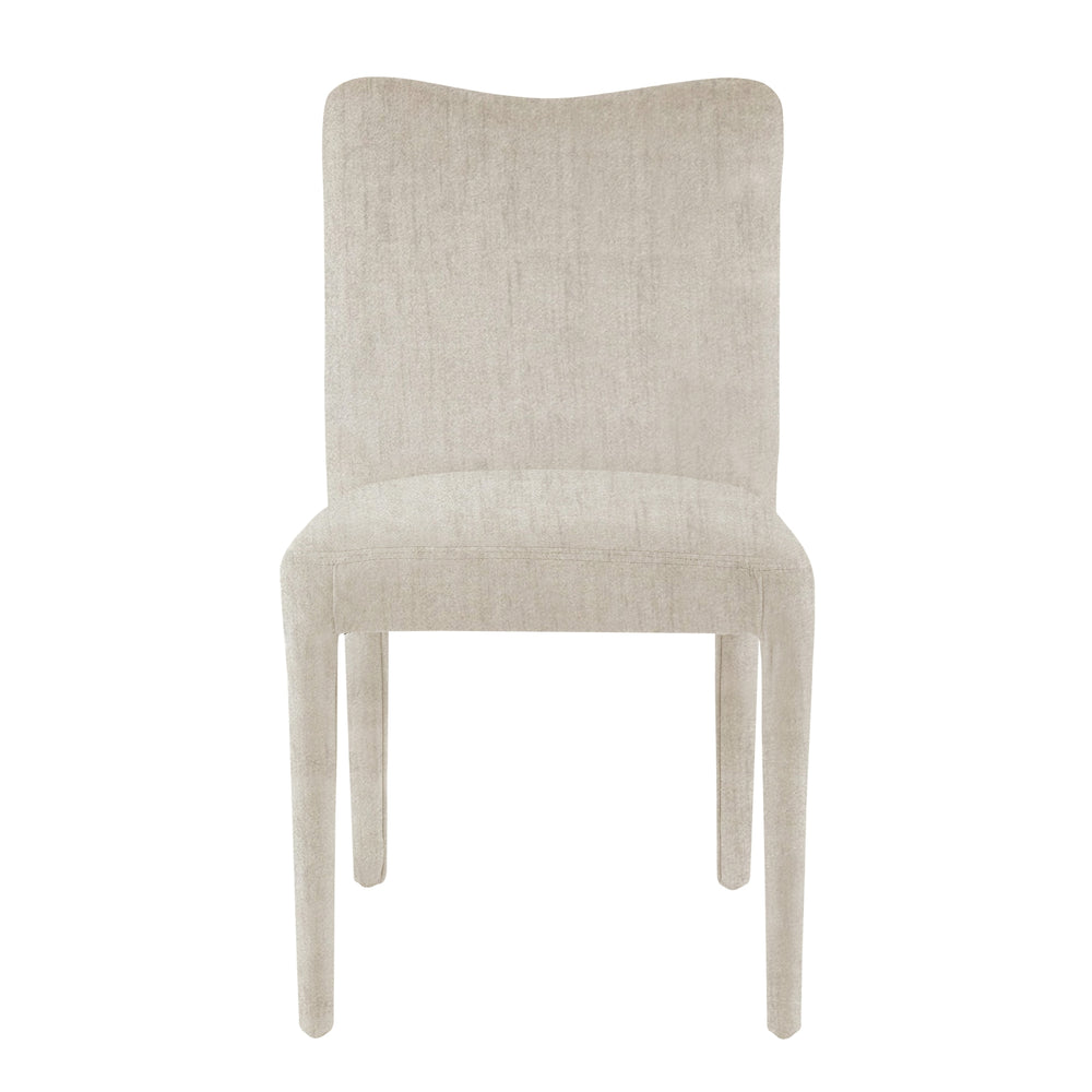Alder Velvet Dining Side Chair - Zen Cream - view 4