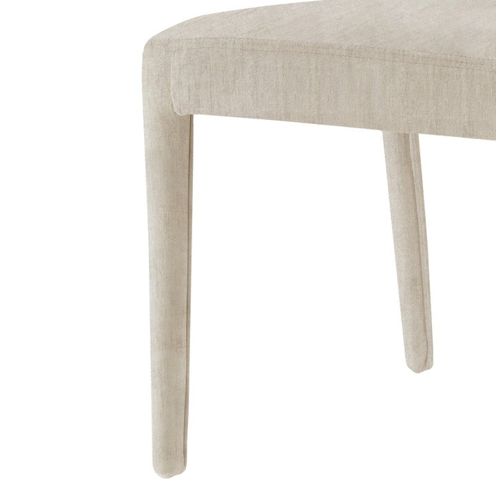 Alder Velvet Dining Side Chair - Zen Cream - view 10