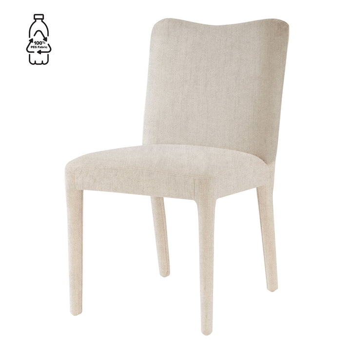 Alder Velvet Dining Side Chair - Zen Cream