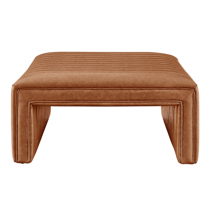 Atkinson Faux Leather Coffee Table/Ottoman - Vintage Cider - view 7