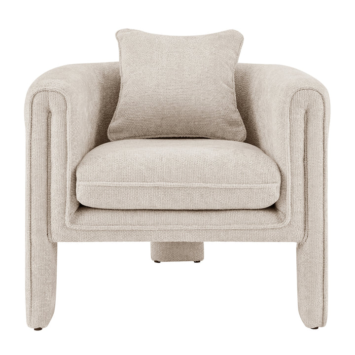 Heidi Chenille Accent Arm Chair - Grenada Cream - view 5