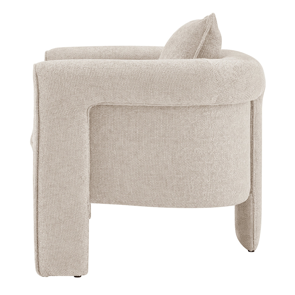 Heidi Chenille Accent Arm Chair - Grenada Cream - view 6