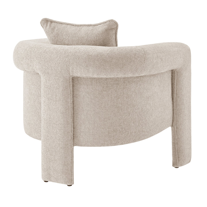 Heidi Chenille Accent Arm Chair - Grenada Cream - view 8