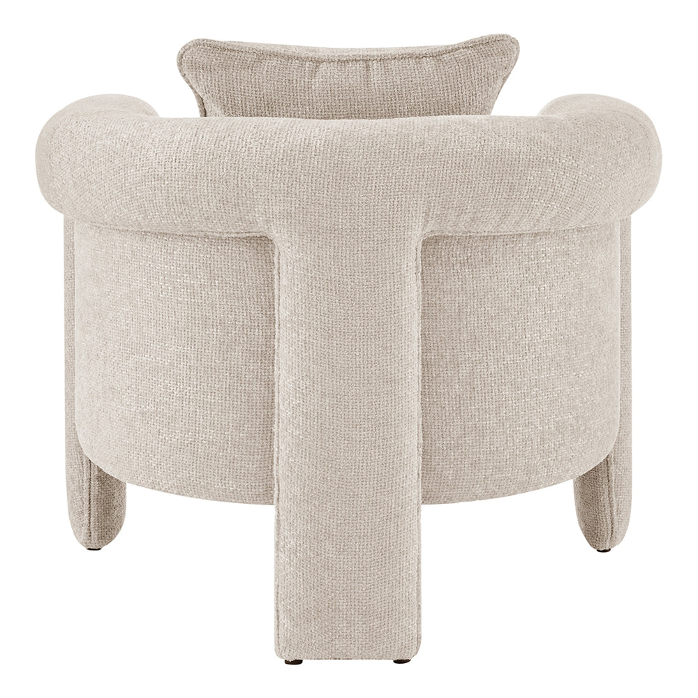 Heidi Chenille Accent Arm Chair - Grenada Cream - view 7