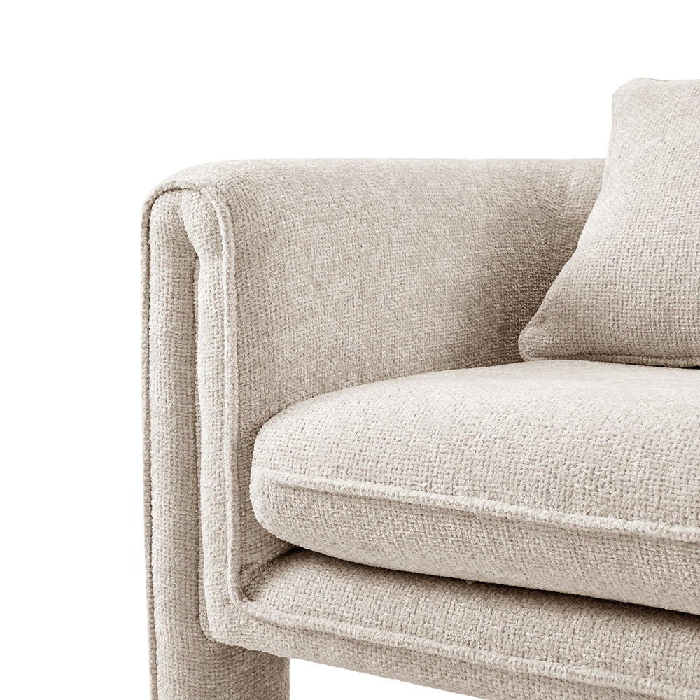 Heidi Chenille Accent Arm Chair - Grenada Cream - view 11