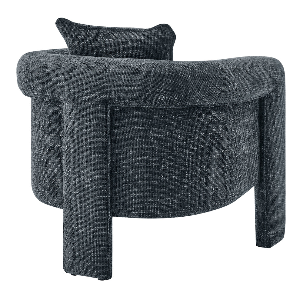 Heidi Chenille Accent Arm Chair - Grenada Charcoal - view 7