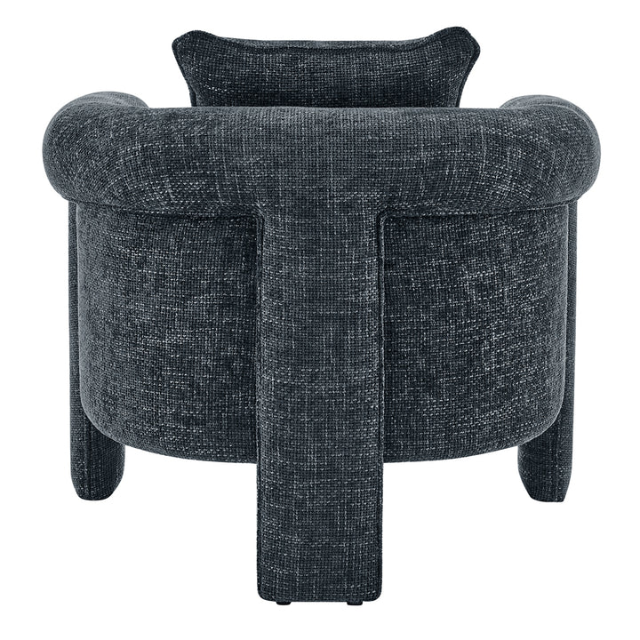 Heidi Chenille Accent Arm Chair - Grenada Charcoal - view 6