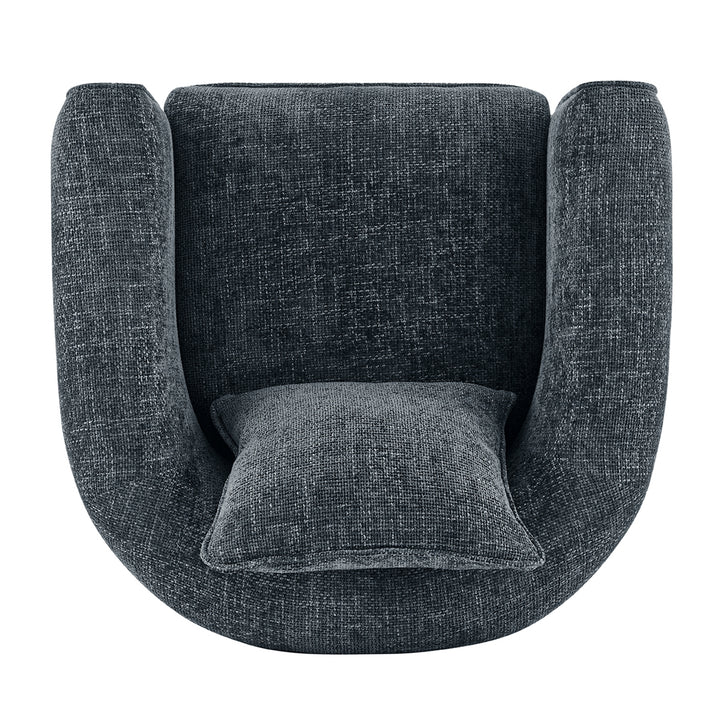 Heidi Chenille Accent Arm Chair - Grenada Charcoal - view 8