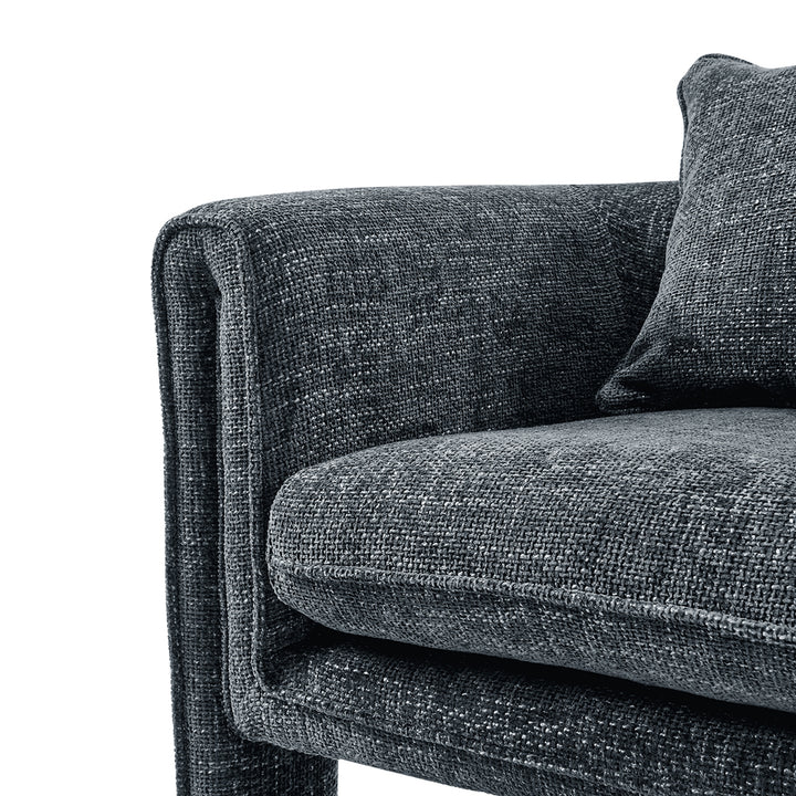Heidi Chenille Accent Arm Chair - Grenada Charcoal - view 10