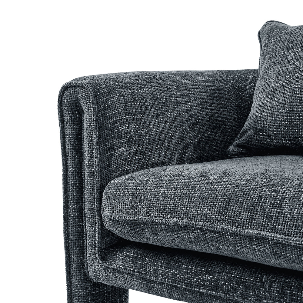 Heidi Chenille Accent Arm Chair - Grenada Charcoal - view 10