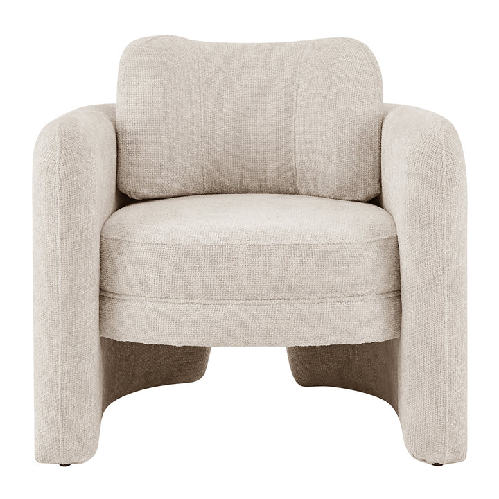 Deryll Chenille Accent Arm Chair - Grenada Cream - view 3
