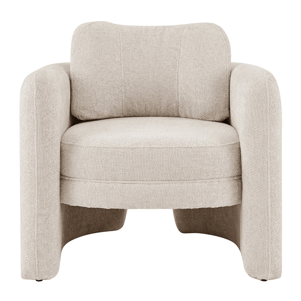 Deryll Chenille Accent Arm Chair - Grenada Cream - view 3