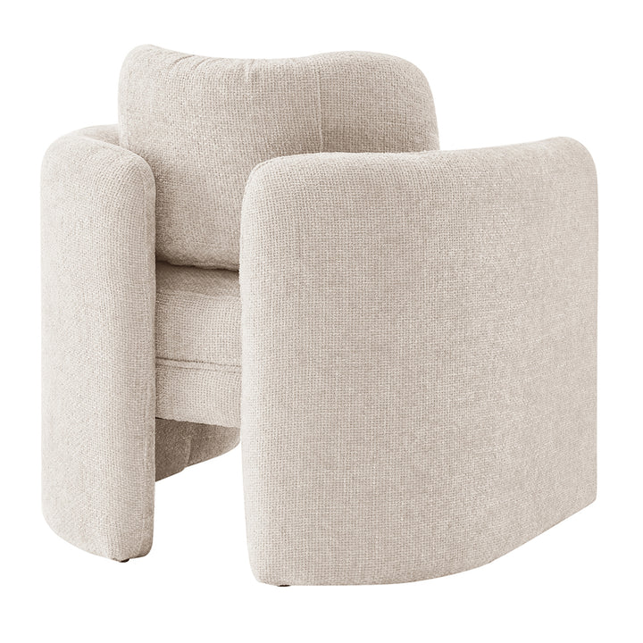 Deryll Chenille Accent Arm Chair - Grenada Cream - view 6