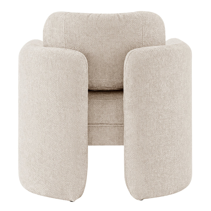 Deryll Chenille Accent Arm Chair - Grenada Cream - view 5