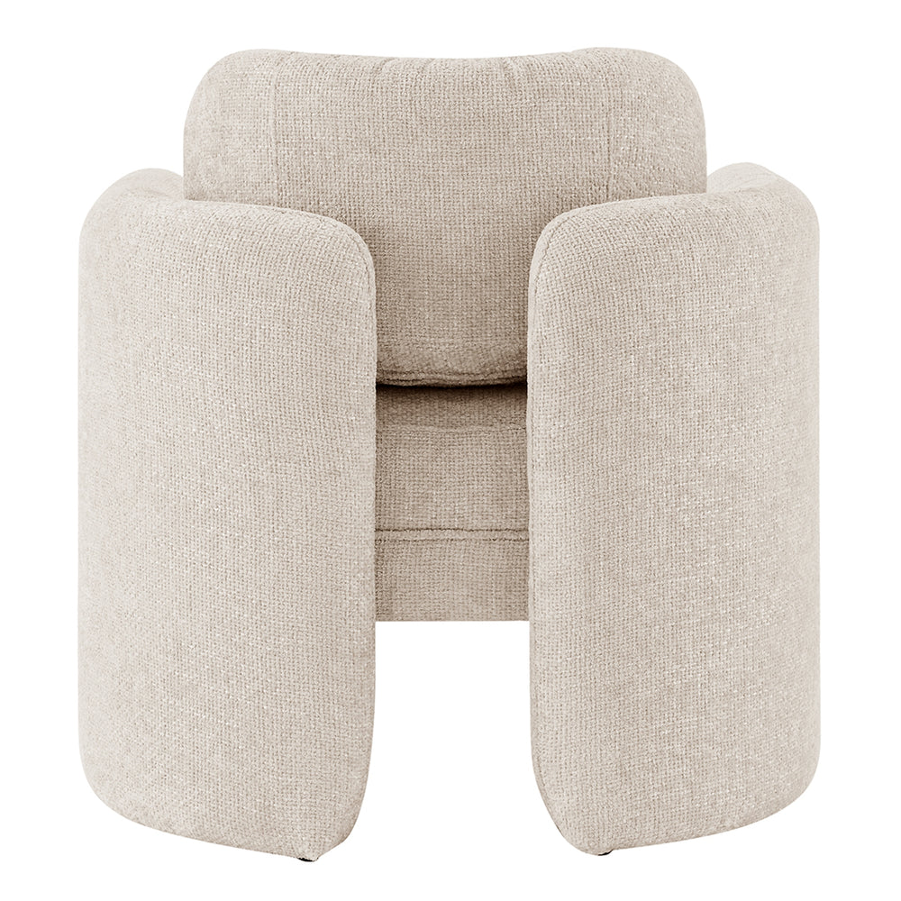 Deryll Chenille Accent Arm Chair - Grenada Cream - view 5