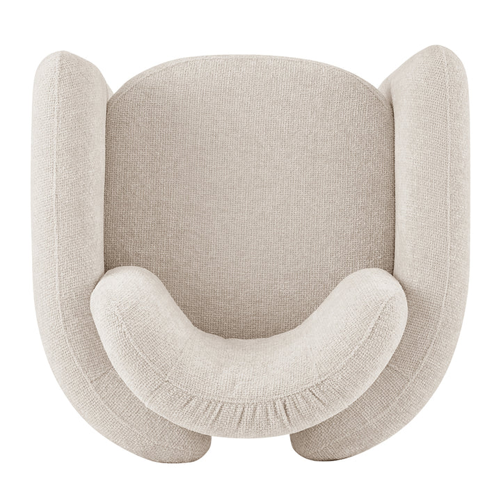 Deryll Chenille Accent Arm Chair - Grenada Cream - view 7