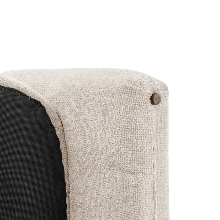 Deryll Chenille Accent Arm Chair - Grenada Cream - view 11