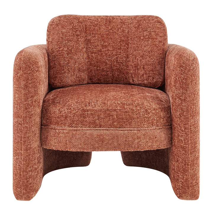 Deryll Chenille Accent Arm Chair - Grenada Terracotta - view 3