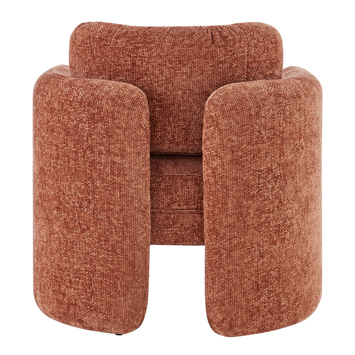 Deryll Chenille Accent Arm Chair - Grenada Terracotta - view 5