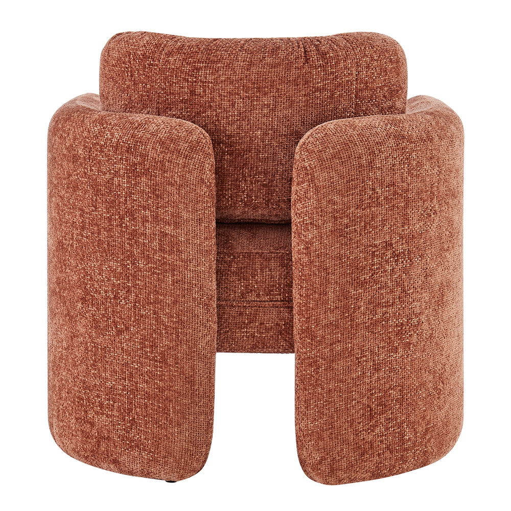Deryll Chenille Accent Arm Chair - Grenada Terracotta - view 5