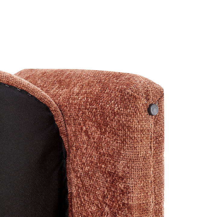 Deryll Chenille Accent Arm Chair - Grenada Terracotta - view 11