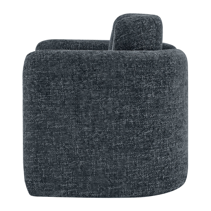 Deryll Chenille Accent Arm Chair - Grenada Charcoal - view 4