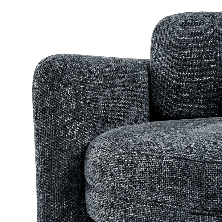 Deryll Chenille Accent Arm Chair - Grenada Charcoal - view 9