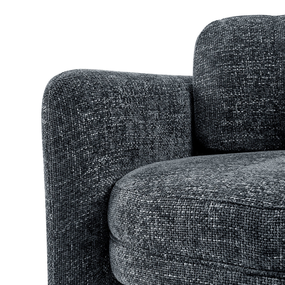 Deryll Chenille Accent Arm Chair - Grenada Charcoal - view 9