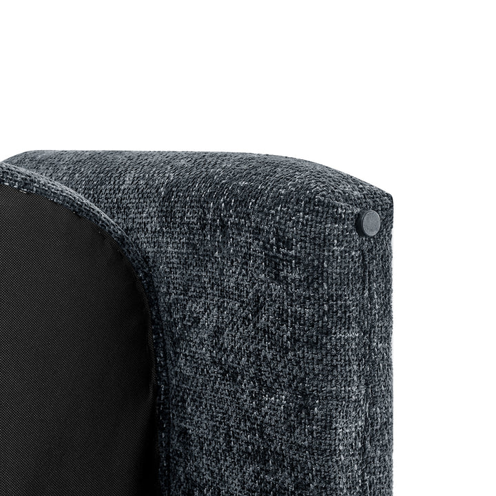 Deryll Chenille Accent Arm Chair - Grenada Charcoal - view 11