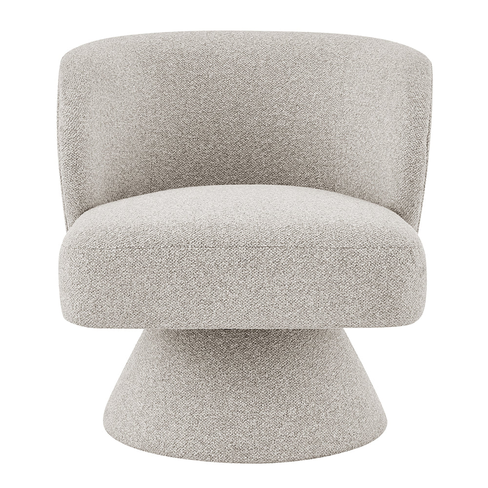 Jacinta Chenille Swivel Accent Chair - Horizon Gray - view 4