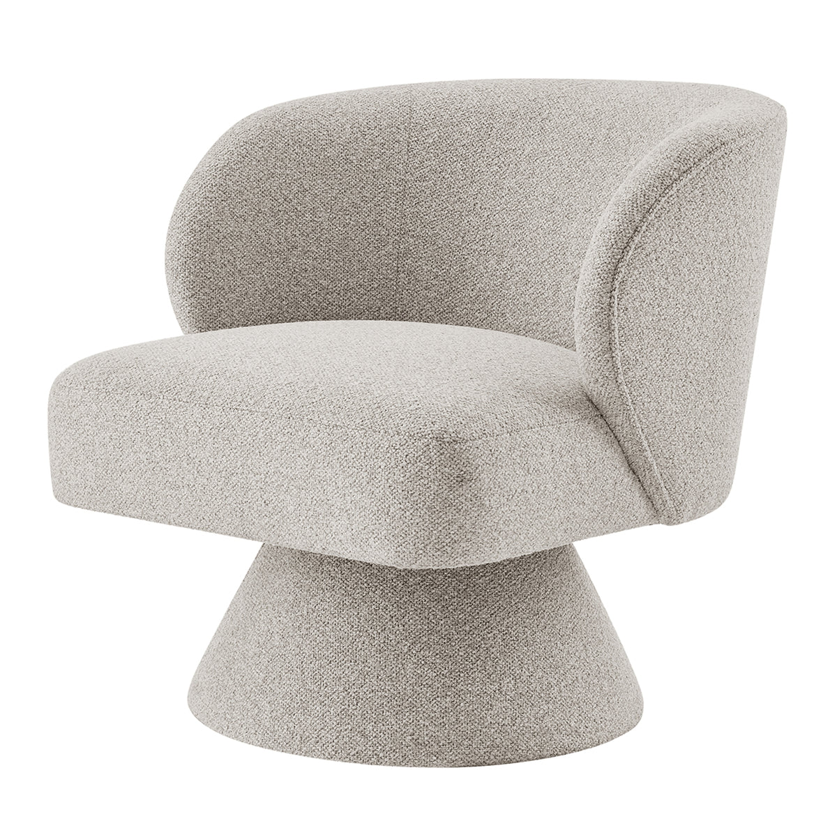Jacinta Chenille Swivel Accent Chair - Horizon Gray