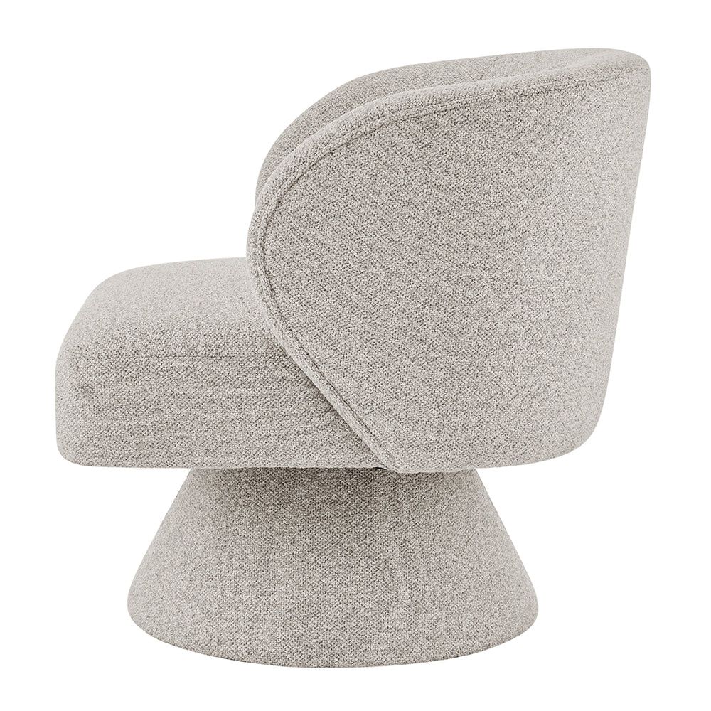 Jacinta Chenille Swivel Accent Chair - Horizon Gray - view 5