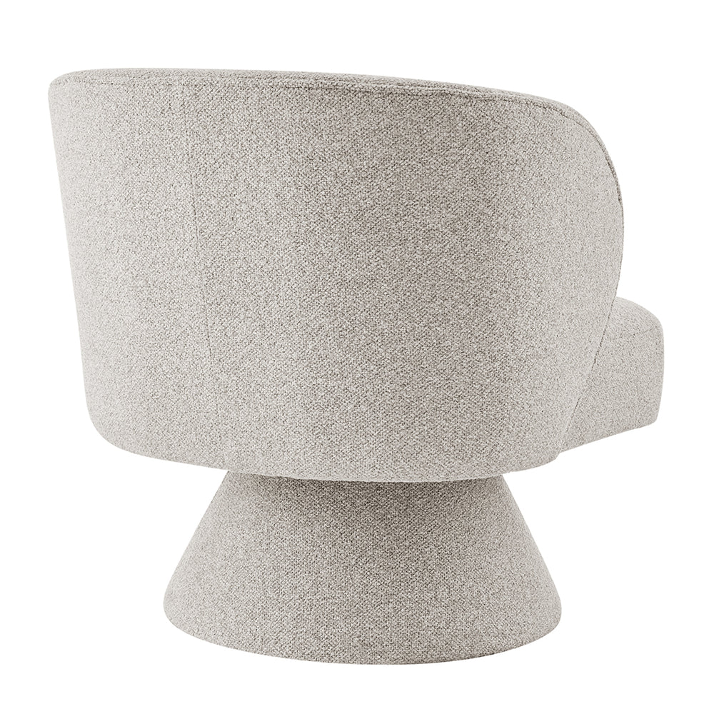 Jacinta Chenille Swivel Accent Chair - Horizon Gray - view 7