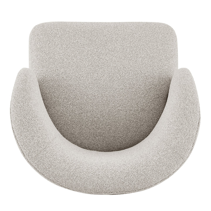 Jacinta Chenille Swivel Accent Chair - Horizon Gray - view 8