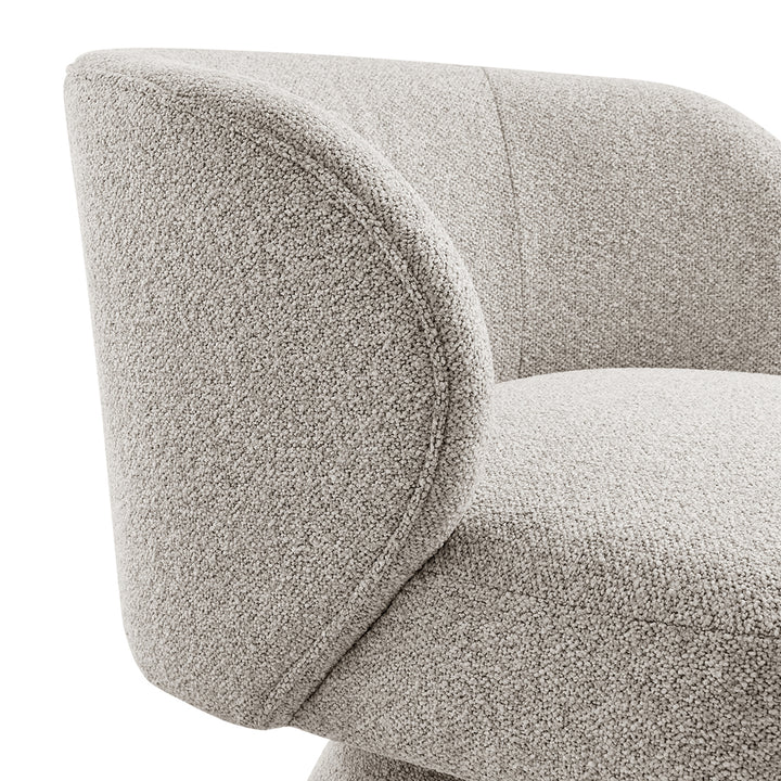 Jacinta Chenille Swivel Accent Chair - Horizon Gray - view 10