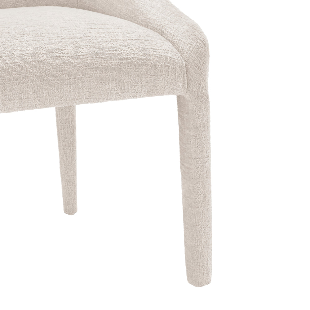 Stacy Chenille Dining Side Chair - Seville Beige - view 10