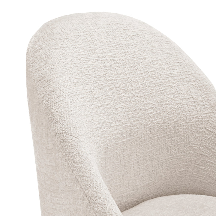 Stacy Chenille Dining Side Chair - Seville Beige - view 8
