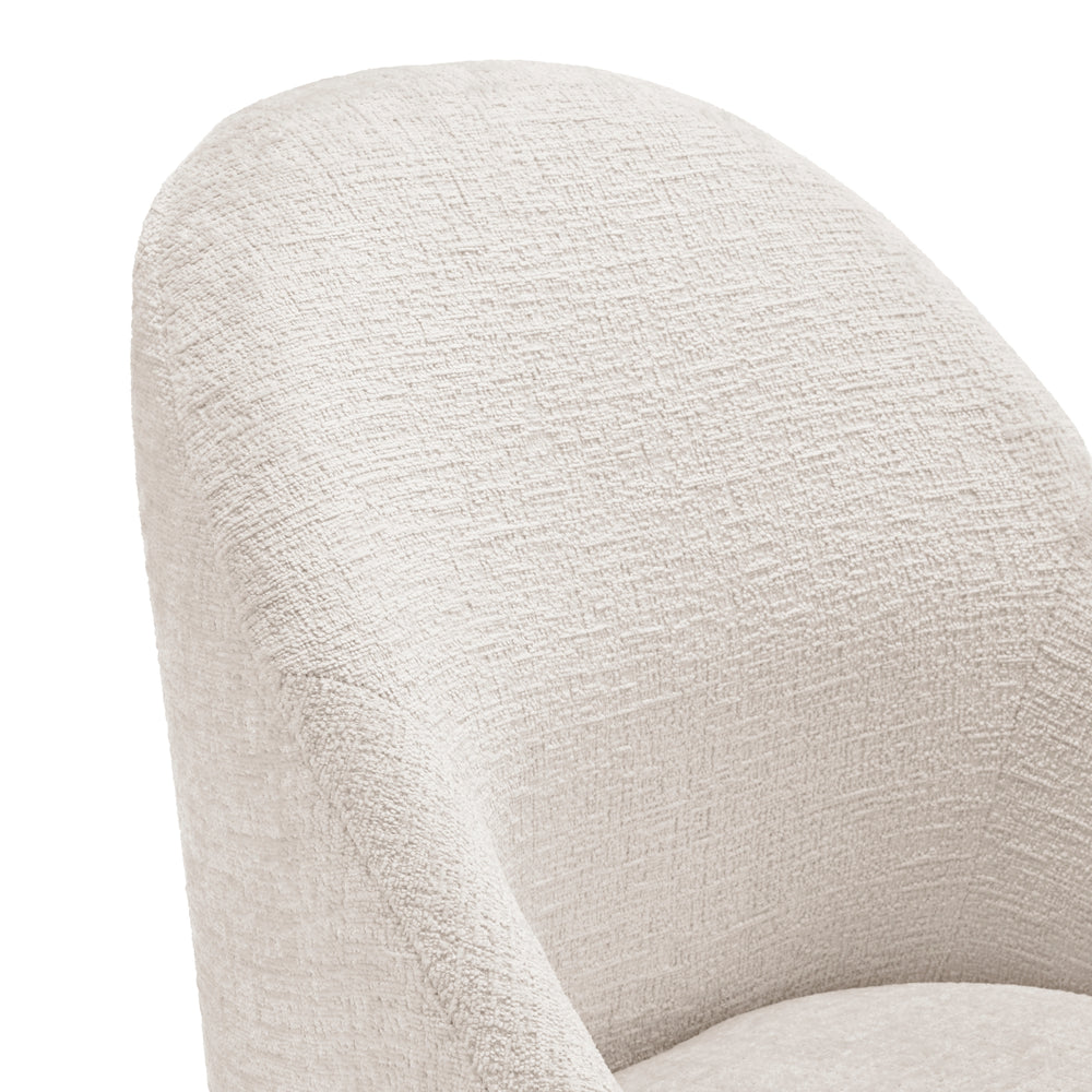 Stacy Chenille Dining Side Chair - Seville Beige - view 8