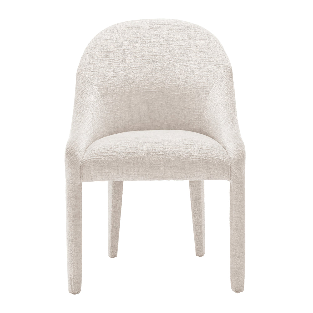 Stacy Chenille Dining Side Chair - Seville Beige - view 3