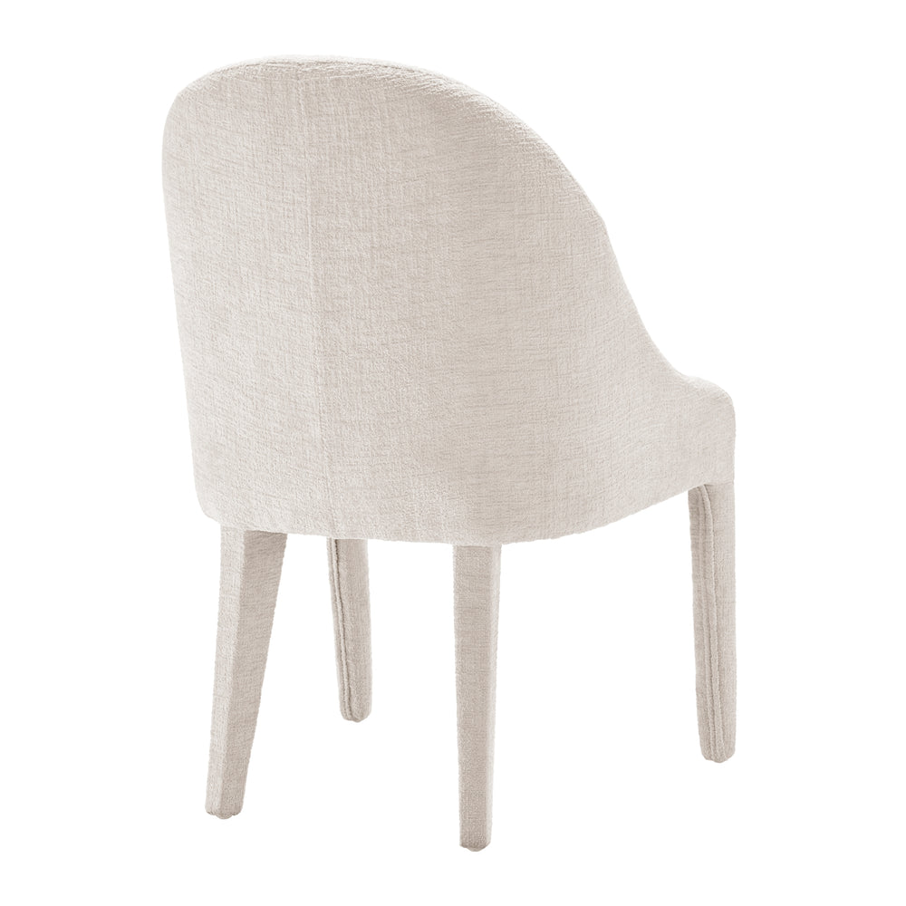 Stacy Chenille Dining Side Chair - Seville Beige - view 6