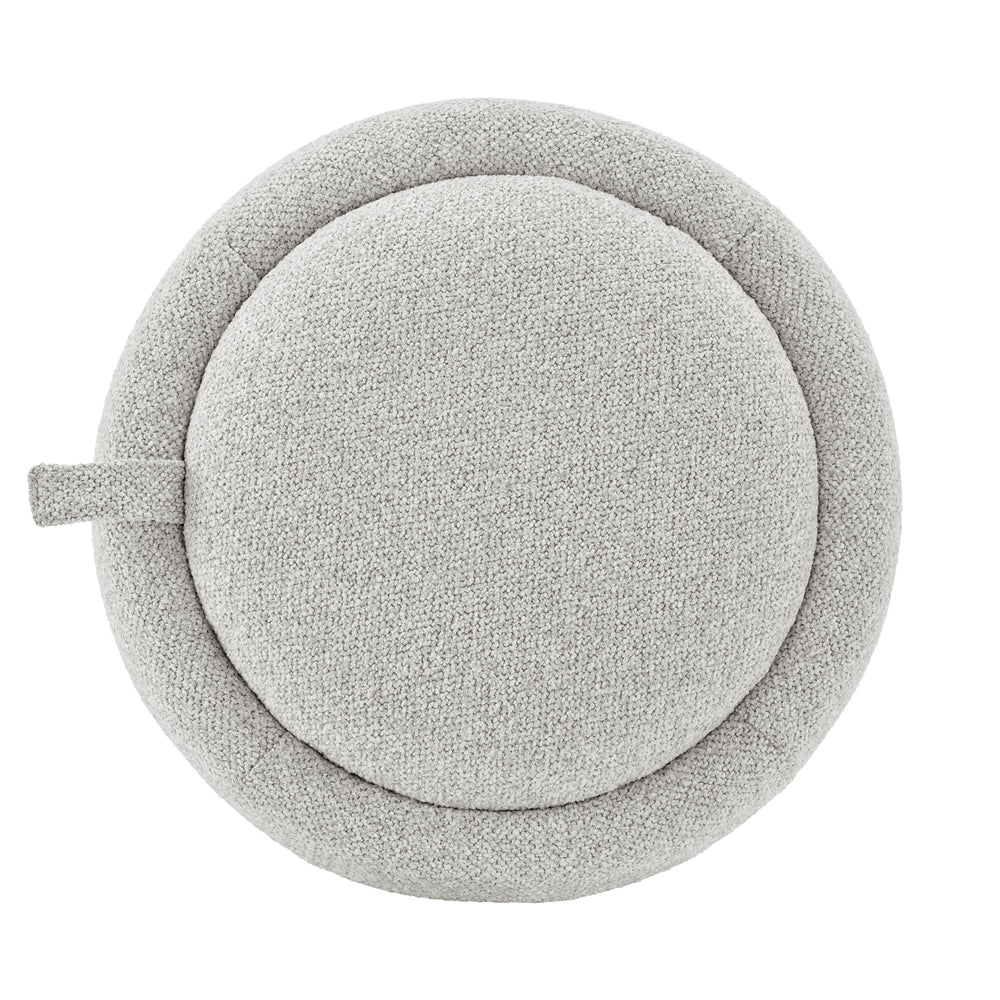 Murphy Chenille Storage Ottoman - Horizon Gray - view 7