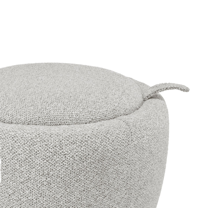 Murphy Chenille Storage Ottoman - Horizon Gray - view 8