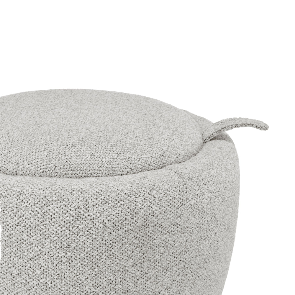 Murphy Chenille Storage Ottoman - Horizon Gray - view 8